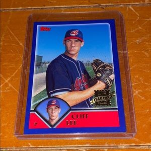 Topps Cliff Lee 2003 1st year card - Cleveland